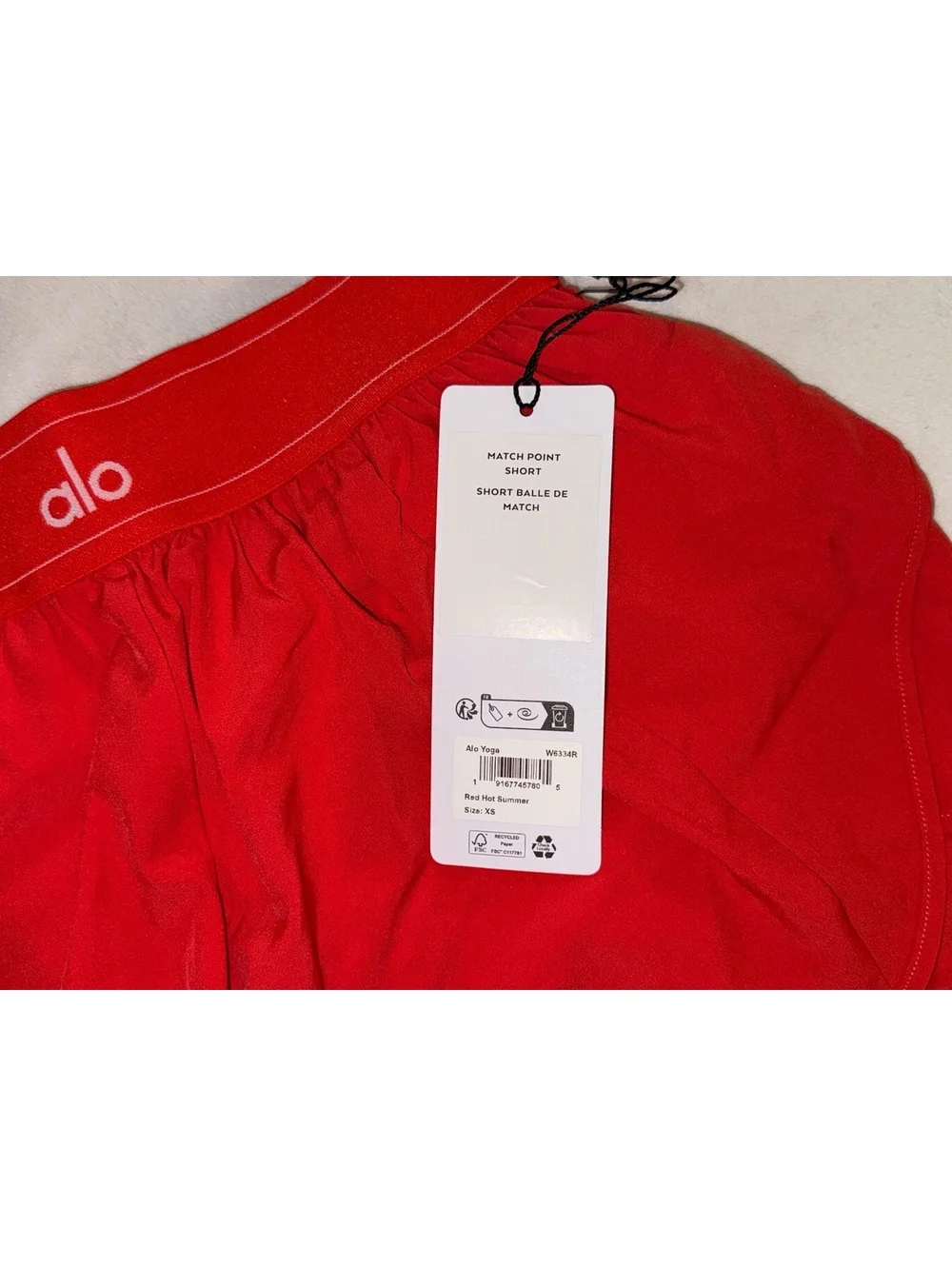 NWT Alo Yoga Red AloSoft 3-Piece Set Size XS 8-3-26